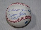 Pete Rose Autographed MLB Baseball 4256 Reds Phillies RAWLINGS BLUE A GREAT FAN