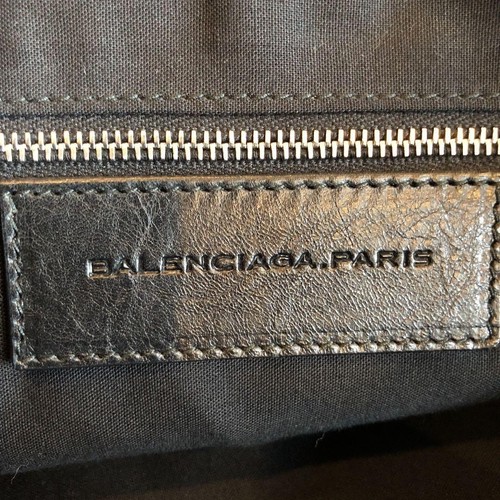BALENCIAGA Leder Tasche 2-Wege Schultertasche schwarz gebraucht mit Staubbeutel Italy - Bild 8 von 10