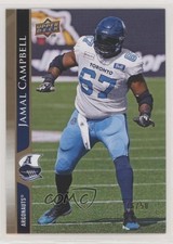 2021 Upper Deck CFL Gold 16/50 Jamal Campbell #47 d4e