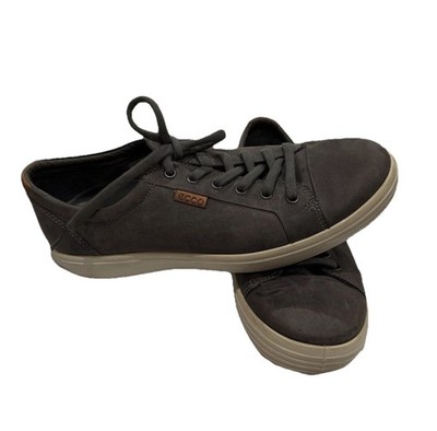 ECCO Danish Design Soft 7 Men s 9 US 43 EU Gray Suede Leather Casual Shoes