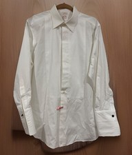 Brooks Brothers Golden Fleece Tuxedo Dress Shirt Men's 16.5/33 French Cuff White