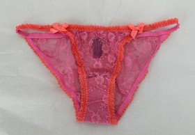 Agent Provocateur Pink Red Slip Set thong panty and babydoll dress XS/S