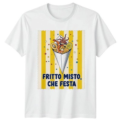 Fritto Misto Che Festa T-Shirt italienische Küche Essen Geschenk für Sie und Ihn