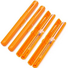 Portable Travel Insulin Case for Prefilled Syringe, Discrete Orange Pink