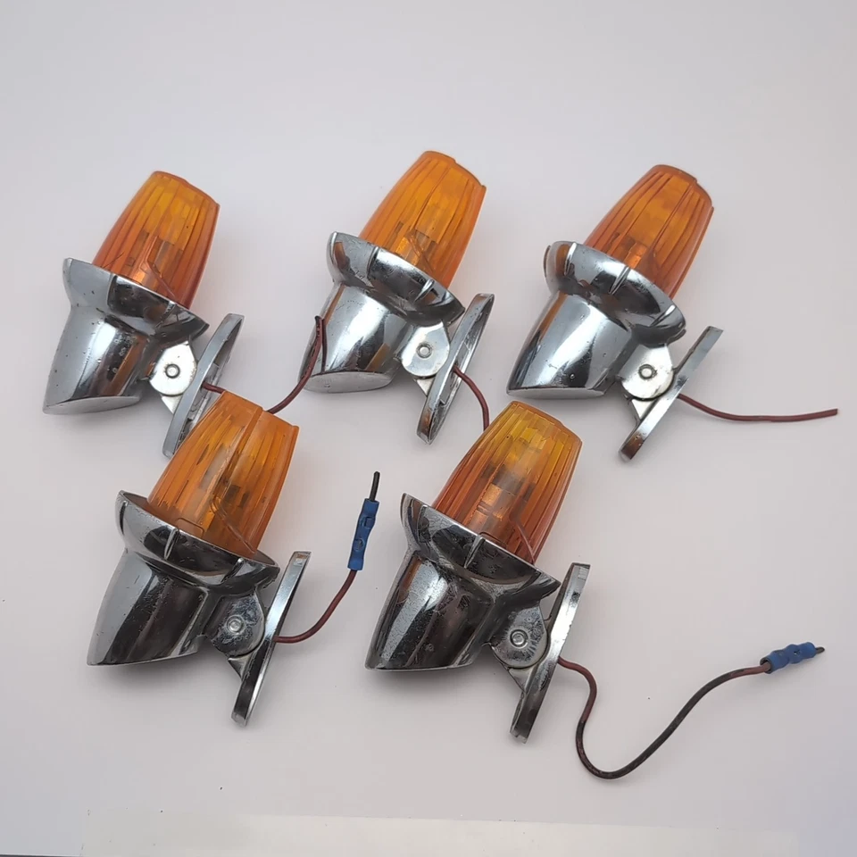 JUEGO DE 5 luces marcadoras International Harvester Signal Stat 13M camión techo cabina de colección Foto 2 de 4