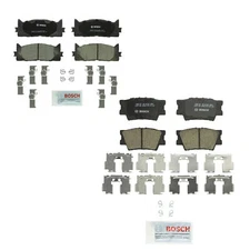 Bosch QuietCast Front & Rear Ceramic Disc Brake Pads Kit For Lexus Toyota FWD