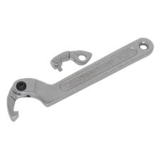 Sealey SMC2S Adjustable C Spanner - Hook & Pin Wrench Set 3pc 19-51mm