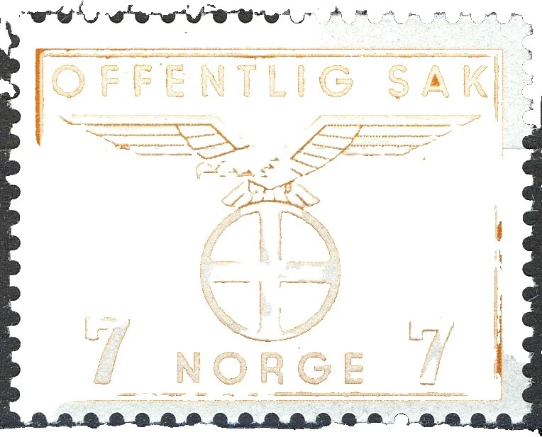 Segunda Guerra Mundial sellos de Noruega