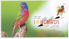 AO-4885-1, 2014, Songbirds, First Day Cover, Add-on Cachet, Digital Color Postma