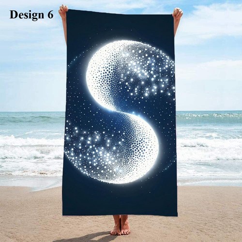 Chinese Culture Yin Yang Tai Chi Spa Pool Swim Beach Towel Holiday Birthday Gift - Picture 17 of 20