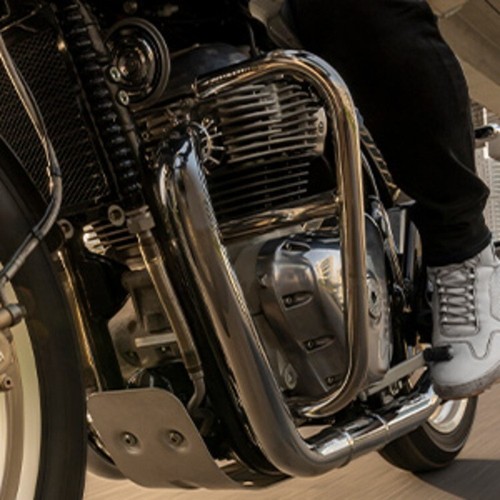 ROYAL ENFIELD Large Engine Guard Stainless, 650 Interceptor & 650 GT | OEM - Picture 4 of 9