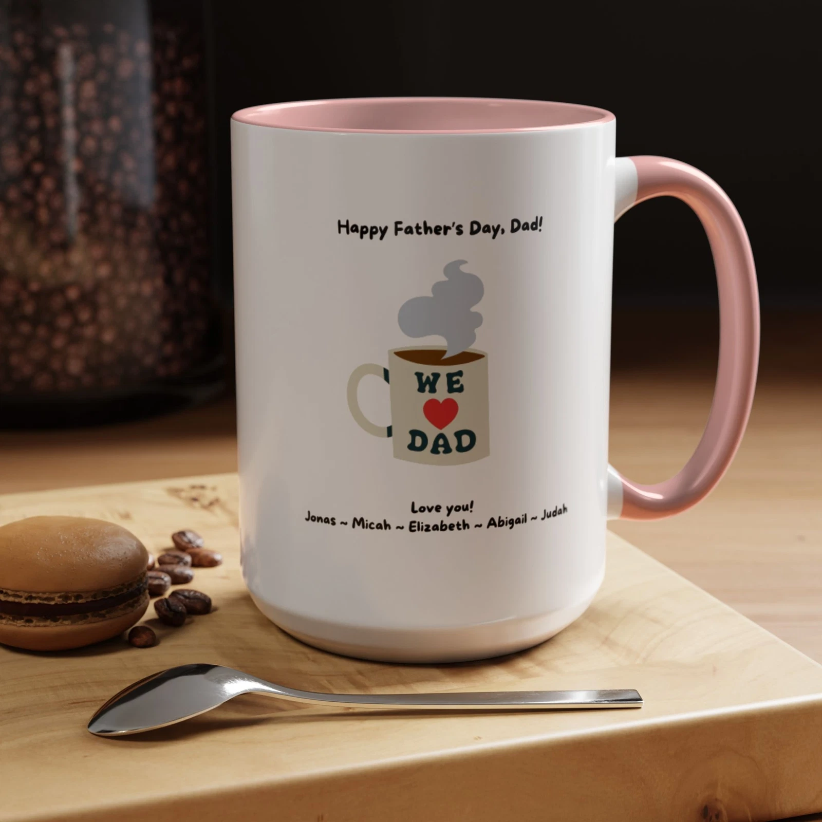 Fully customizable coffee mug for Dad/Grandpa; Father’s Day