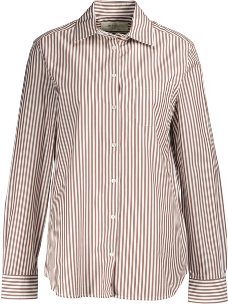 Neu ! Max Mara Weekend Damen Bluse Bronze-Weiß Gr. 40-image