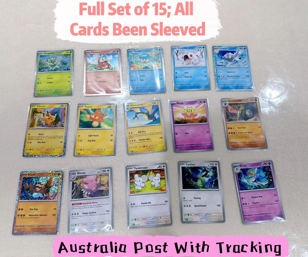 2023 McDonalds Pokemon Full Complete Set of 15 Cards - Match Battle TCG