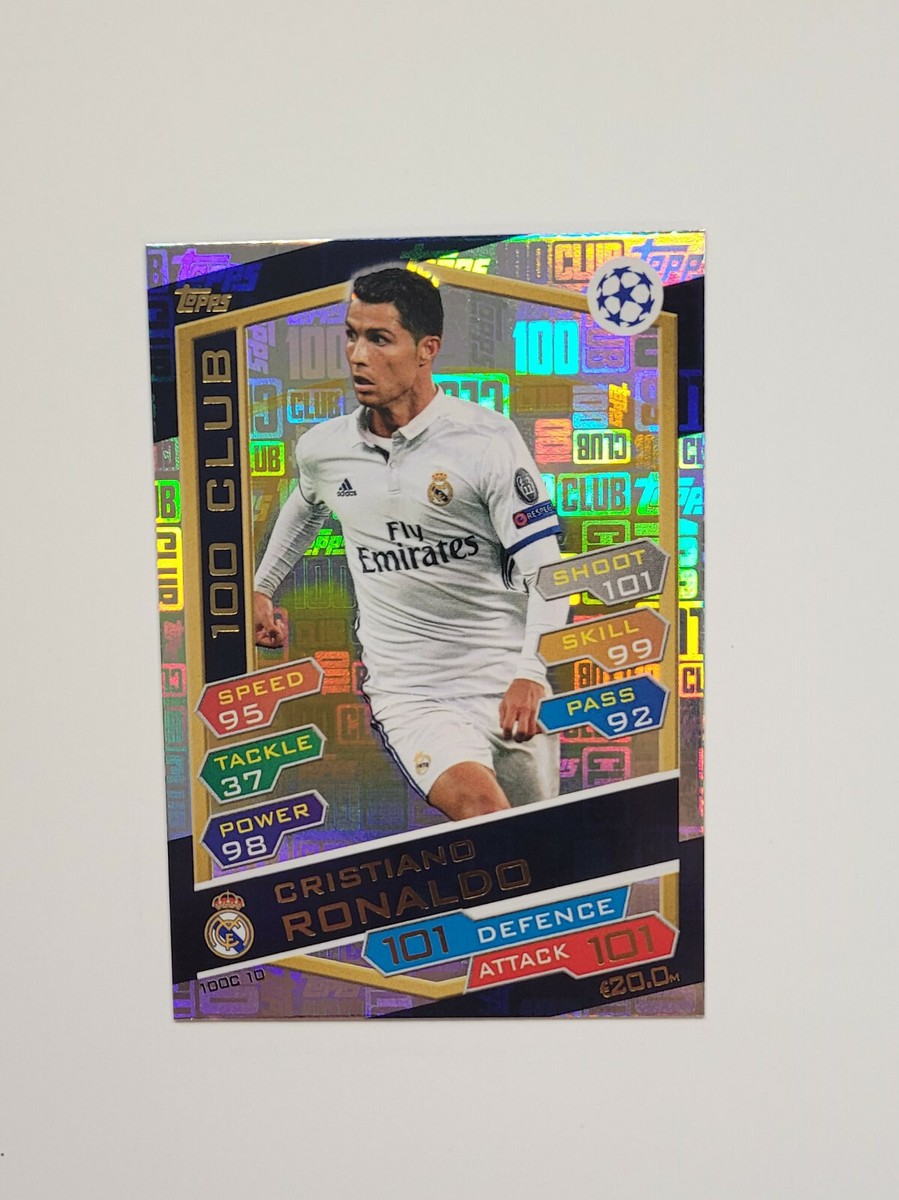 2016-17 TOPPS CRISTIANO RONALDO REFRACTOR TYPE CARD 100 CLUB