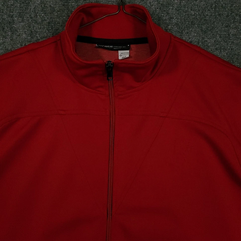 VTG Rocawear Jacket Mens 3XL Red Retro Track Full Zip Classic Y2K Flap Pockets - Image 2 of 4