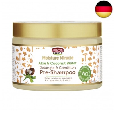 African Pride Moisture Miracle Aloe & Coconut Water Pre - Shampoo 340g