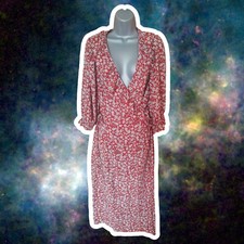 Rae Size 12 Dress Ditsy Floral True Wrap Puff Sleeve Boho Cottagecore Prairie