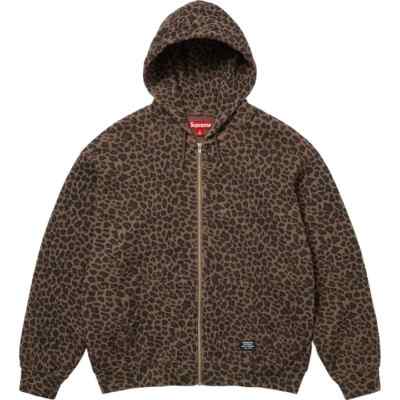 トップス Supreme Hooded Zip Up Thermal Leopard Supreme Hooded Zip Up Thermal Leopard | eBay