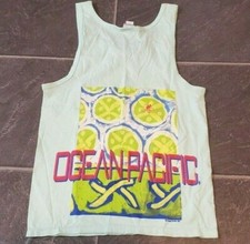 NWOT VTG OCEAN PACIFIC 1991 MEN'S TANK TOP T SHIRT SZ S MADE IN USA