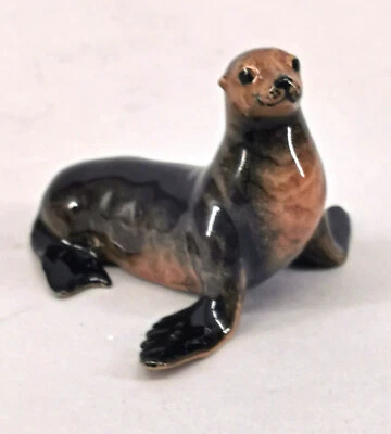 9982391-d Porzellan Figur Robbe Seelöwe naturgetreu 8x6,5x4,5cm - Bild 1 von 3