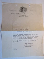 1932 Guarantee Mortgage & Title Insurance Co. letterhead Passaic NJ 