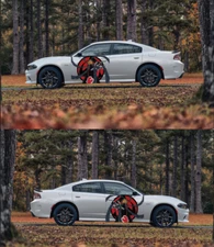 Obito Kamui Naruto Anime Wrap Weatherproof Vinyl Side Decals BOTH SIDES