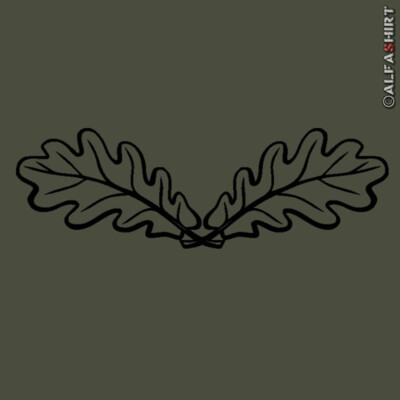 Sticker/Decal Oak Leaves Hunter Oak Leaves Forester Oak 10x3cm #A254