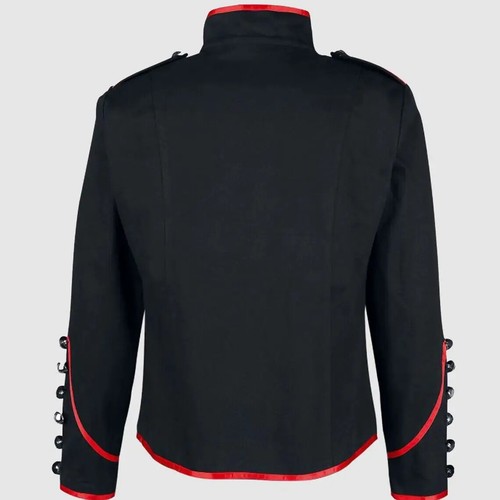 Steampunk Uomo Abbigliamento Gotico Giacche Militari Medievale Vintage Giacca Stand - Foto 14 di 26