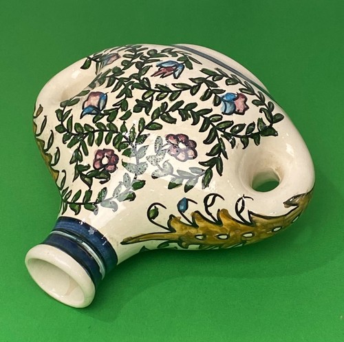 Vintage 8" handbemalte armenische Keramik Vase Jerusalem Pottery Palästina Iznik - Bild 7 von 11