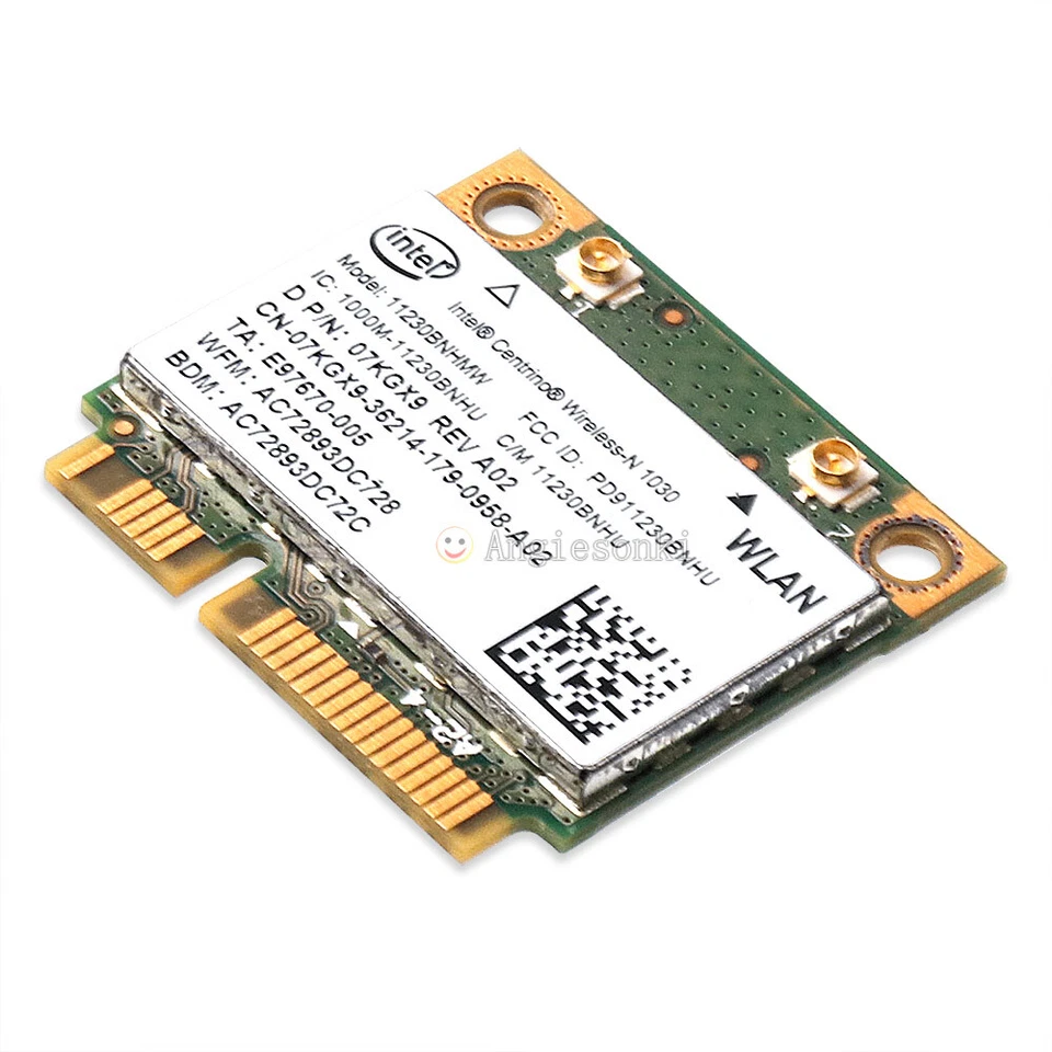 New OEM Dell 7KGX9 Intel Centrino Wireless-N 1030 11230BNHMW BGN BT Half PCIe  - Image 2 of 4