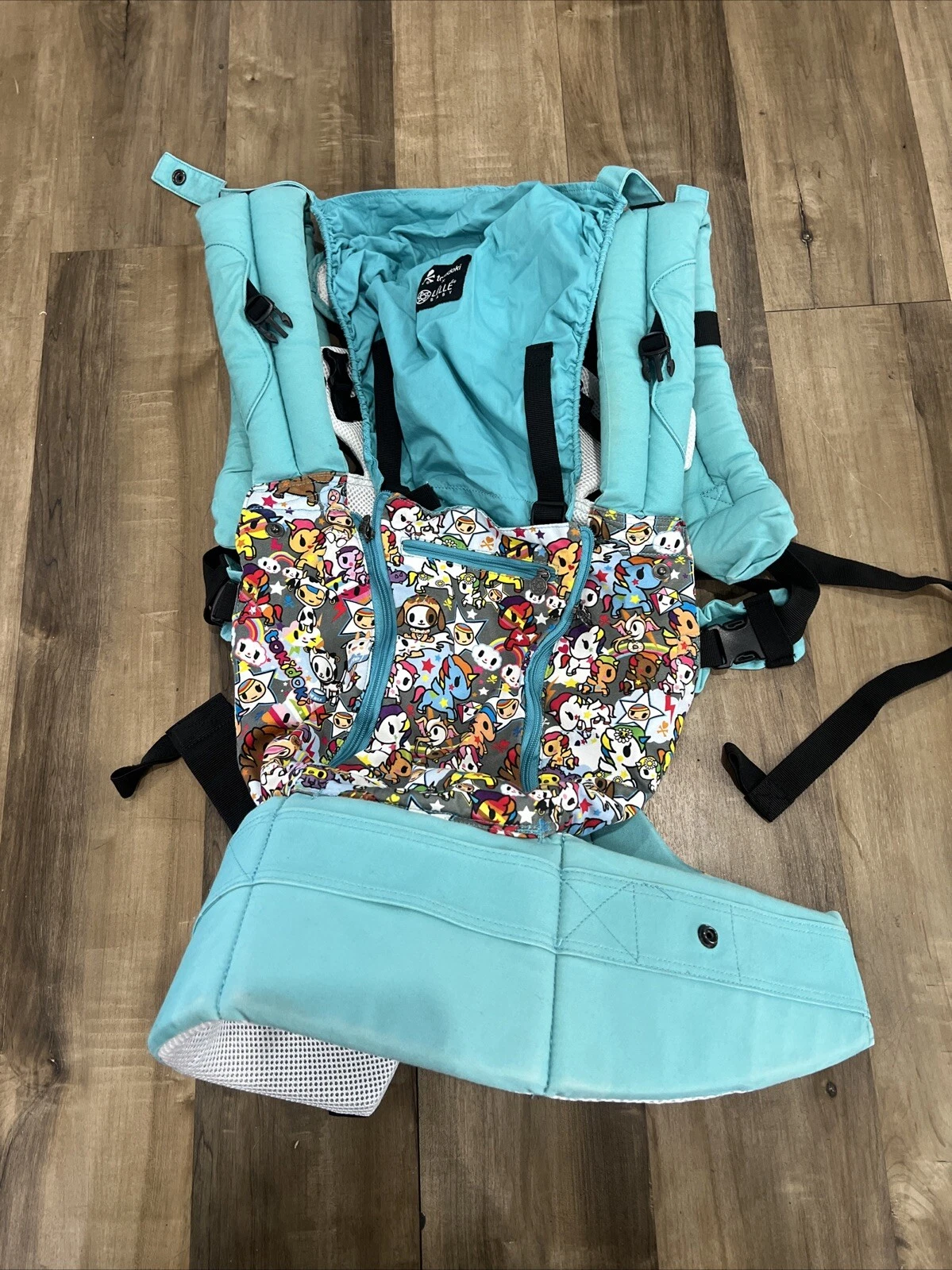 Tokidoki Lillebaby Unicorn Complete Baby Carrier Teal Trim Breathable Mesh