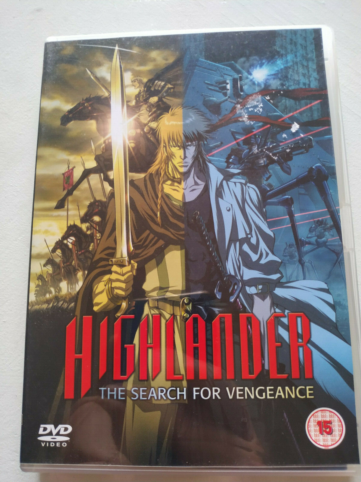 Highlander The Search For Vengeance Manga 2006 - DVD English Region 2 Am