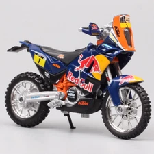 1/18 Bburago KTM 450 Rally 2013 Racing #1 Macro Red Bull Motorcycle Toy Model