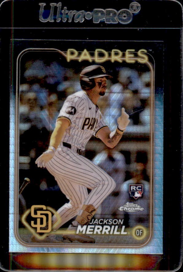 2024 Topps Chrome #207 Jackson Merrill Rookie PRISM REFRACTOR Padres - BK1