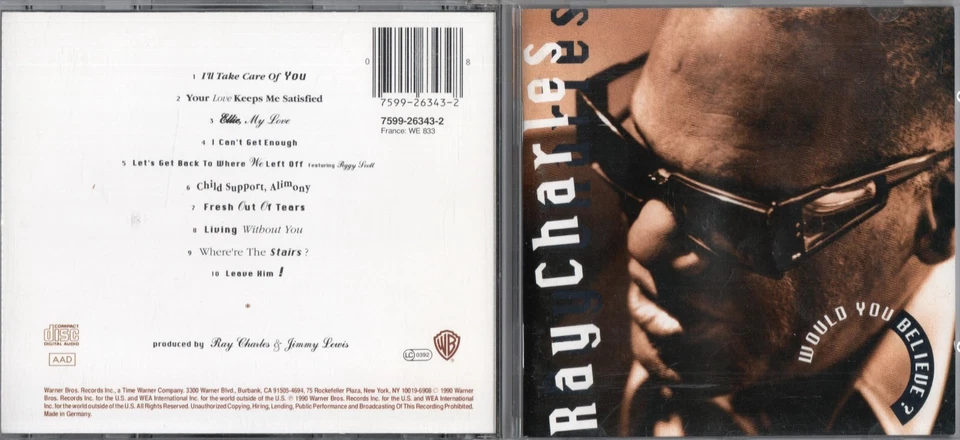 Ray Charles - Would You Believe? - CD 1990 - Bild 1 von 1