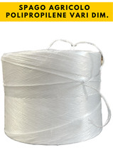 SPAGO AGRICOLO/IMBALLAGGIO IN POLIPROPILENE BIANCO TITOLO 1500-1000-800-500-300