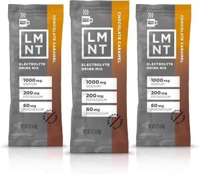 LMNT Zero Sugar Hot Chocolate or Coffee Mixer - Chocolate Caramel Salt | Drink