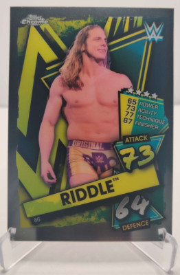 2021 Topps Chrome WWE Slam Attax #86 Matt Riddle wrestling card