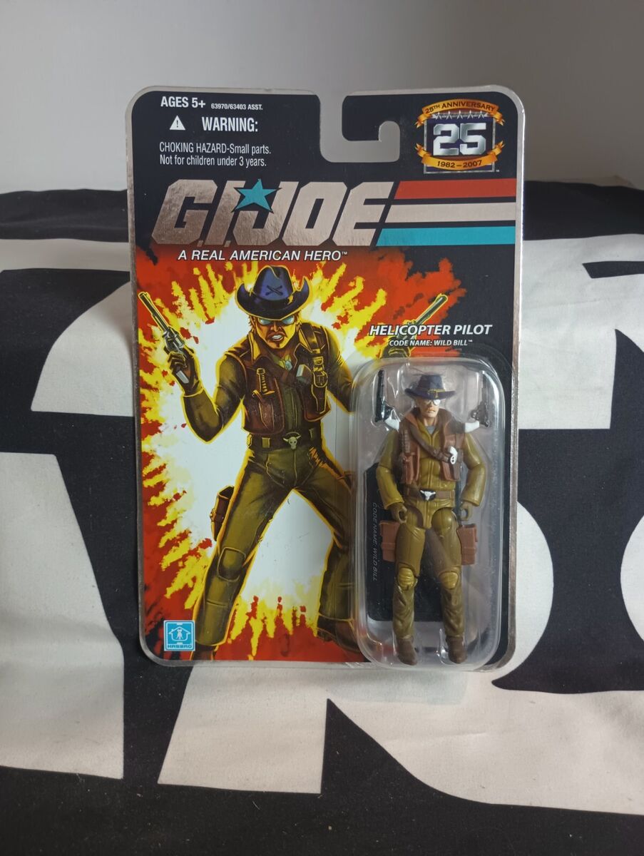 Wild Bill Pilot G.I. JOE COBRA 25th Anniversary FOIL MOC | eBay Wild Bill Pilot G.I. JOE COBRA 25th Anniversary FOIL MOC | eBay