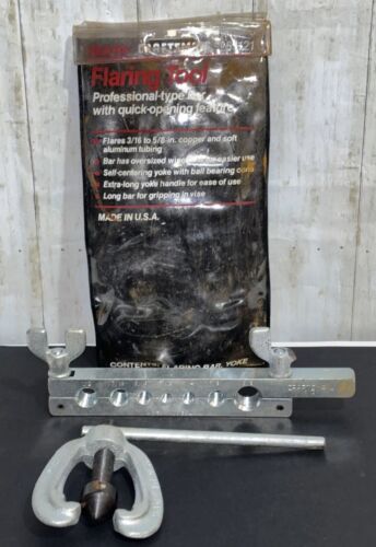 Craftsman Flaring Tool Kit 51121 Flaring Bar Yoke Sears Quick Open USA *READ* - Picture 1 of 9