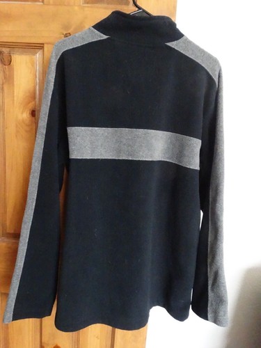 Aero Fleece XT mens long sleeve 1/4 zip fleece pullover jacket size L black gray - Picture 4 of 4