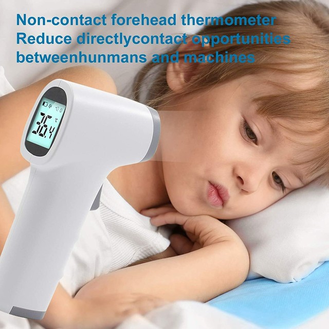 Digital Non-Contact Infrared Forehead Thermometer Gun With Display - Foto 7
