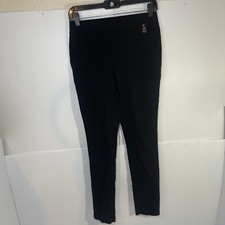 Tommy Hilfiger Women's Black Pants Sz 4stretch Slim Leg Pull On Slacks