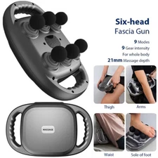 Six-head Fascia Gun High Frequency Vibration Body Massage Gun Muscle Deep Tissue