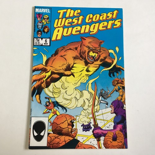 The West Coast Avengers 6 1986 Copper Age Marvel Comics