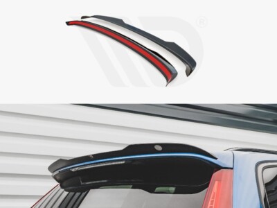 For Volvo V60 R-Design MK2 Maxton Design Spoiler Wing Extension Gloss Black ABS