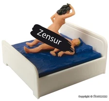 Viessmann Couple In Bed Moving Figure 1504 HO Scale