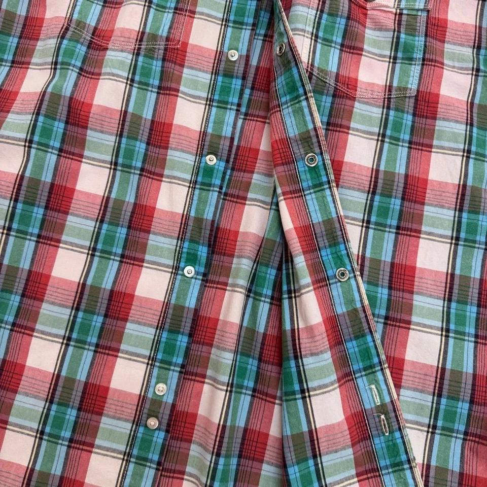 Vintage 90s Camisa Levi’s Hombre Talla XL Cuadros Multicolor Western style - Imagen 3 de 4