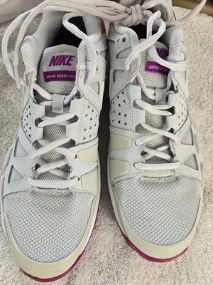 Nike Air Vapor Advantage Womens 10 Tennis Shoes Pink And Gray0107